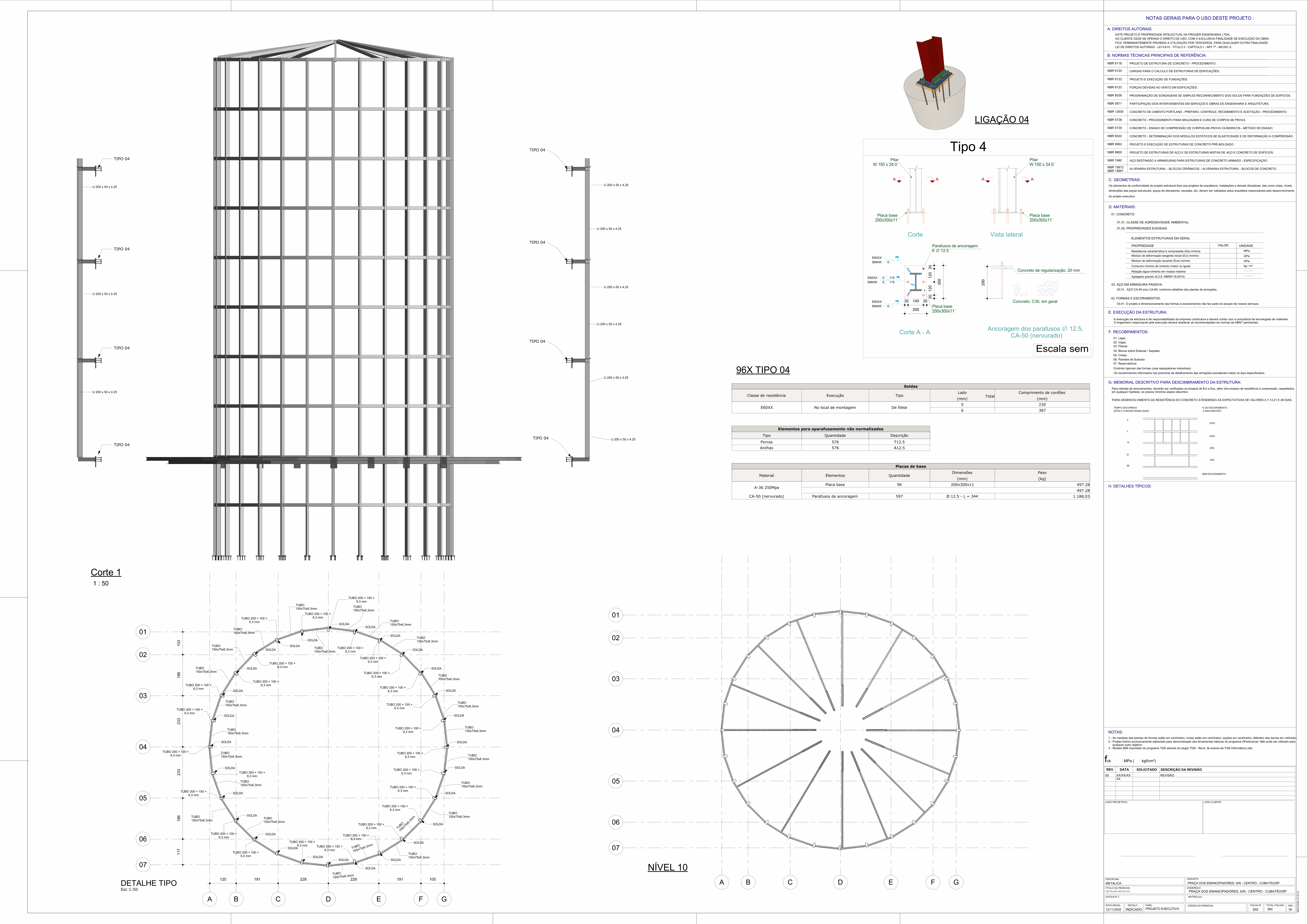Projeto estrutural BIM