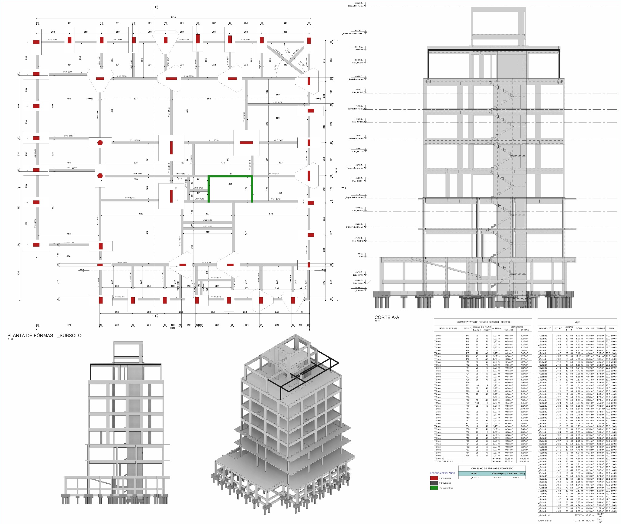 Projeto estrutural BIM